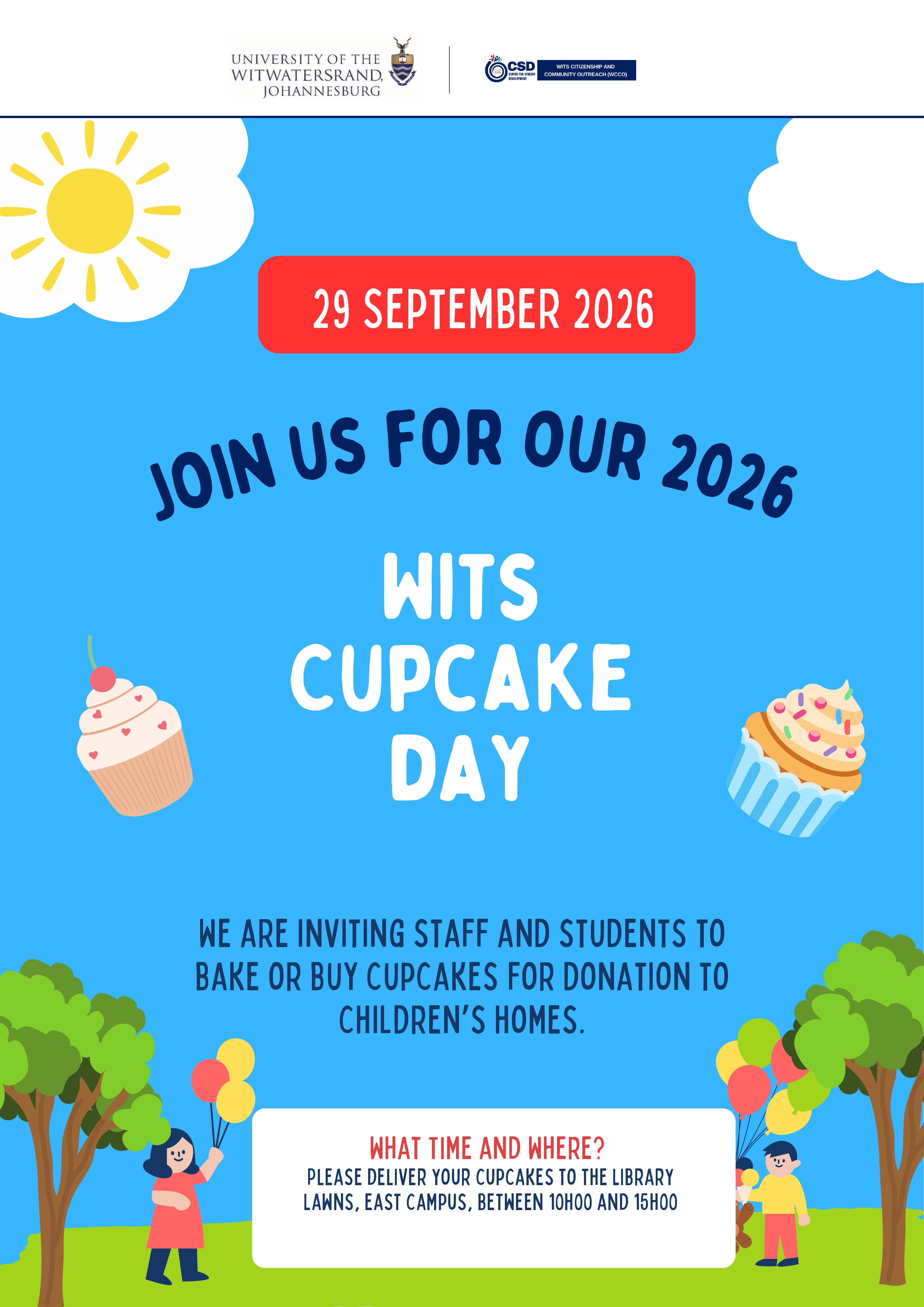 The Wits Cup Cake Day brings treats and spreads joy at children's homes